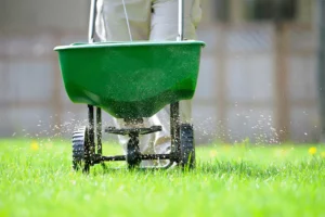 ALF team member providing lawn care services in Canton, GA